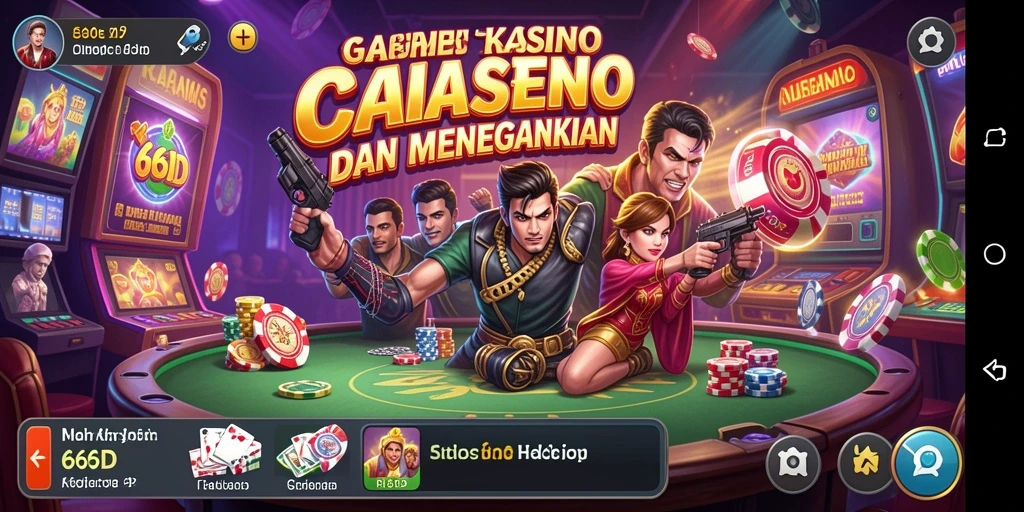 Screenshot gameplay Kasino 66D dengan grafik mengesankan.