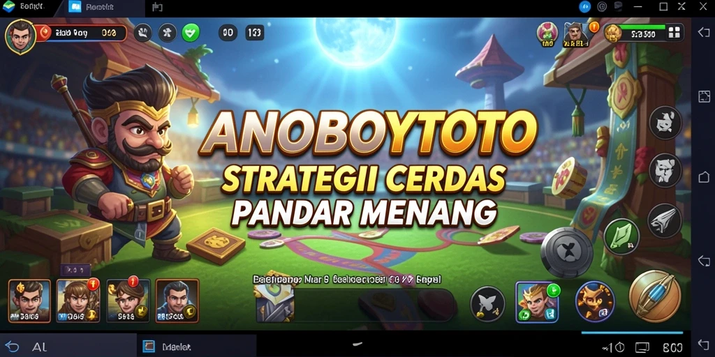 Screenshot permainan ANOBOYTOTO menunjukkan strategi yang intens.