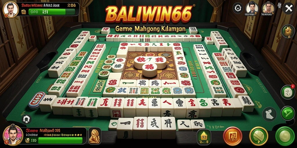 Gambaran gameplay seru di BALIWIN66 saat bermain Mahjong.