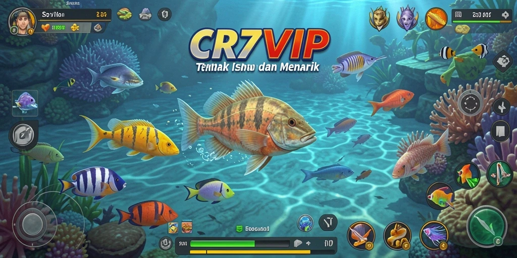 Tampilan gameplay seru dalam permainan Tembak Ikan CR7VIP.