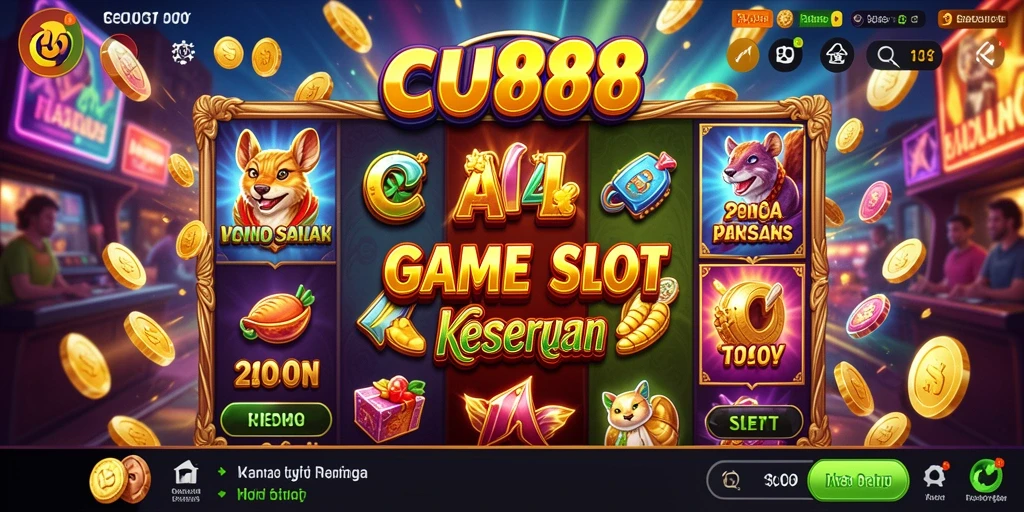 Tampilan aksi seru dalam gameplay Slot CU888 yang menarik.