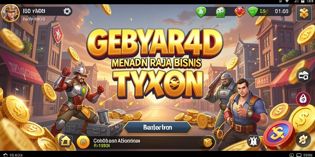 Tampilan screenshot GEBYAR4D menampilkan gameplay yang menarik dan strategi bisnis.
