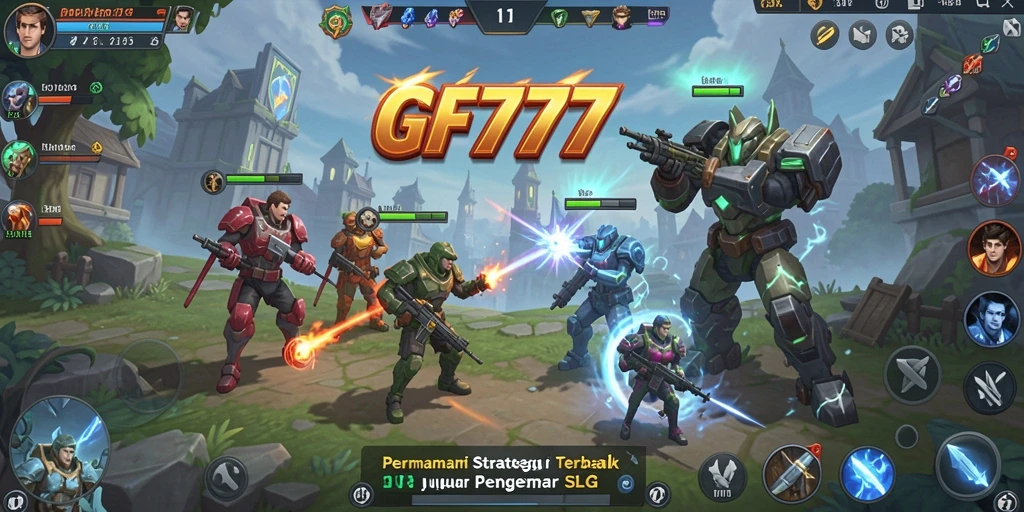 Tampilan grafik GF777 yang menawan dalam momen pertempuran.