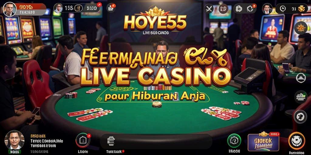 Tampilan menarik saat gameplay Live Casino di HOYE55 dengan dealer profesional.