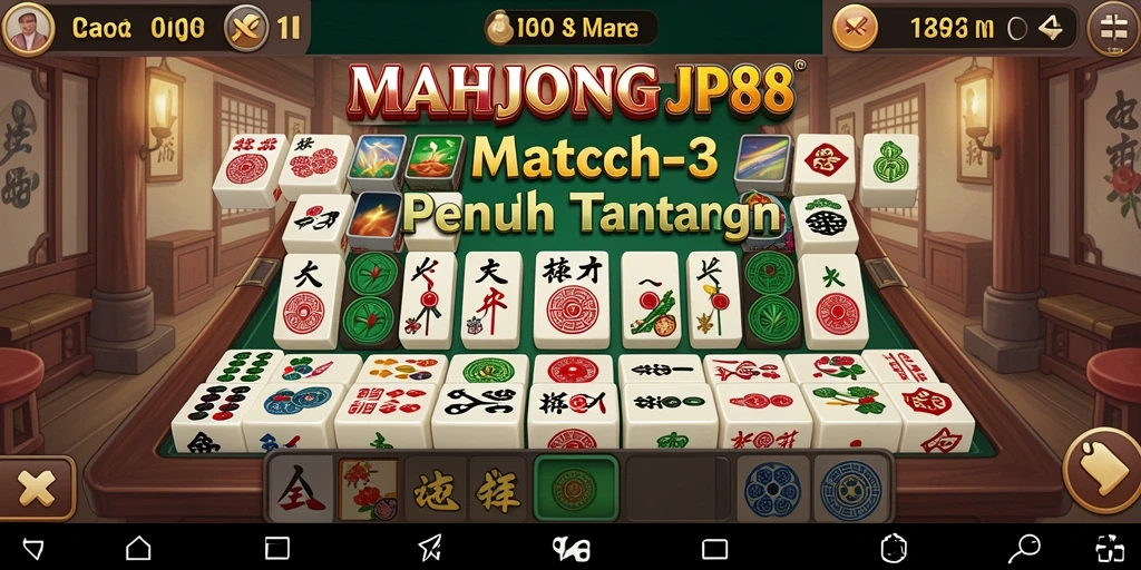 Gameplay seru dengan grafis cerah di MAHJONGJP88.