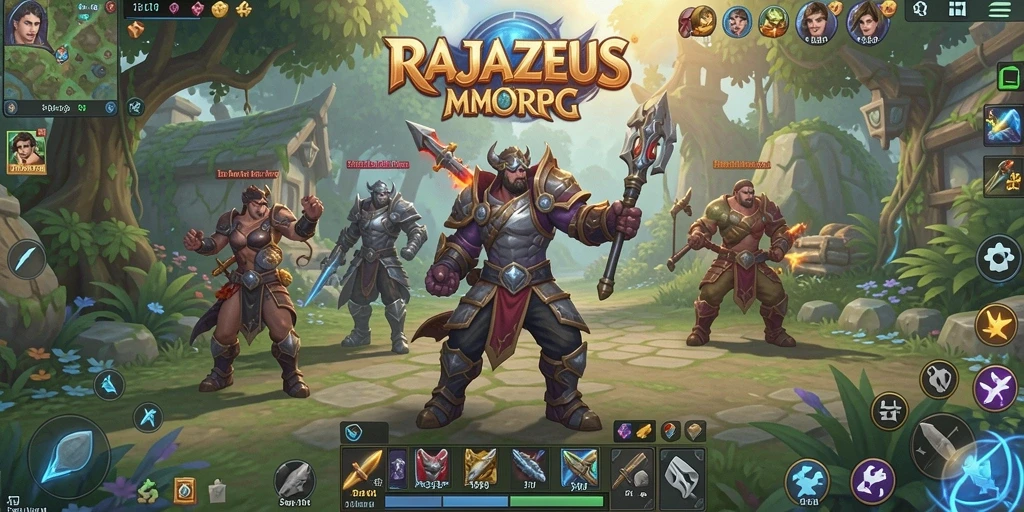 Tampilan menarik dari gameplay RAJAZEUS yang menakjubkan.