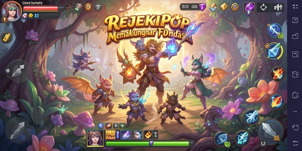 Tampilan gameplay seru dari game strategi REJEKIPOP.