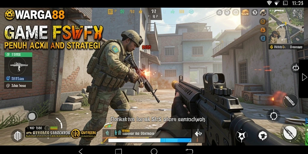 Screenshot gameplay WARGA88 yang intens dan menegangkan.
